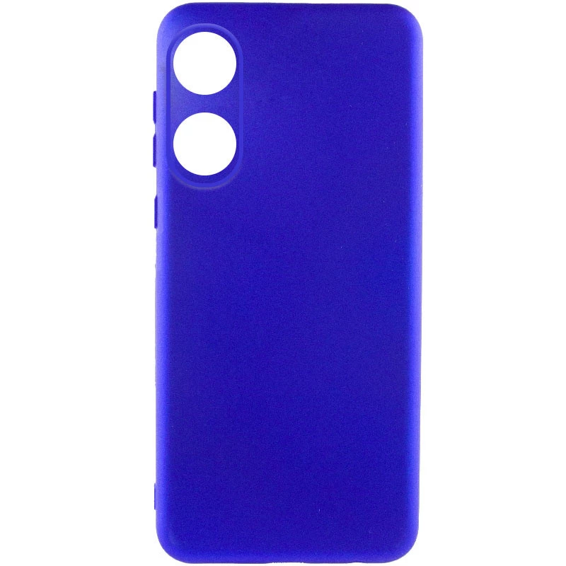 Чохол Silicone Case Lakshmi з закритою камерою на Oppo A18 – Синій / Iris. Фото 1 з 4