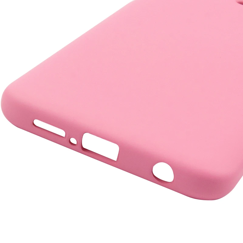 Цветной силиконовый чехол GETMAN с закрытой камерой на Xiaomi Redmi Note 9s / Note 9 Pro / Note 9 Pro Max – Розовый / Pink. Фото 6 из 6