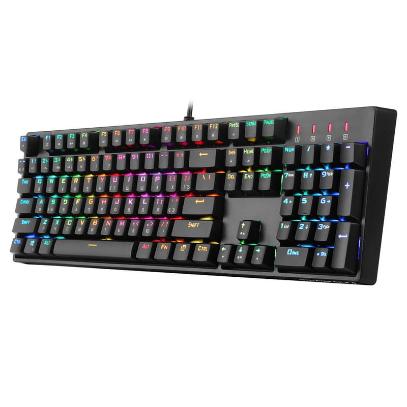 Ігрова клавіатура 1stPlayer DK5.0 RGB Outemu Blue USB (DK5.0-BL) – Black. Фото 4 з 6