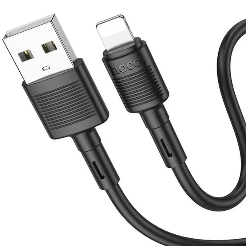 Дата кабель Hoco X83 Victory USB to Lightning (1m) – Black. Фото 2 з 4