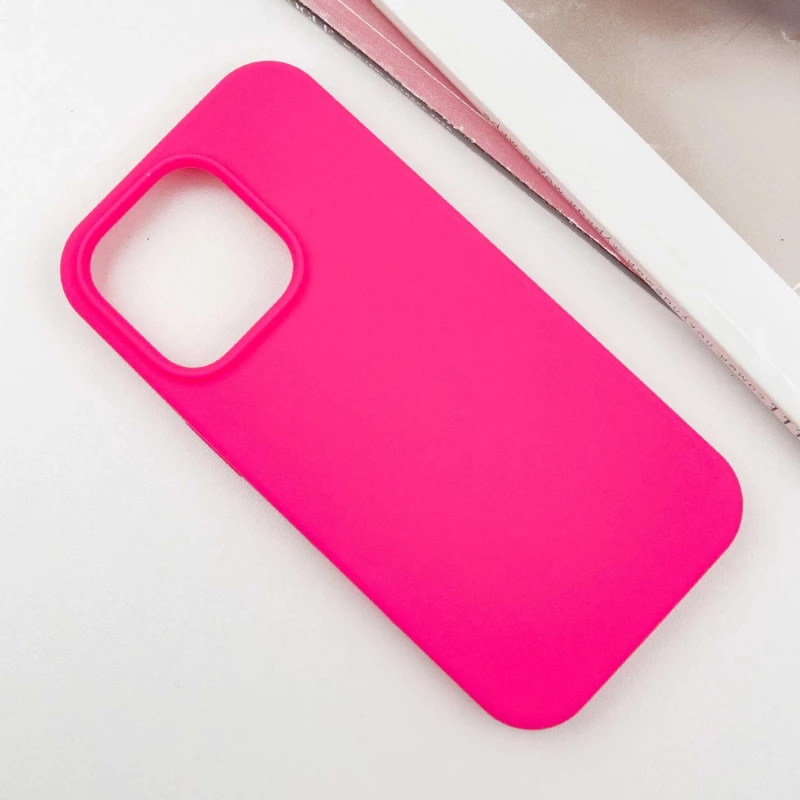 Чохол з закритим низом Silicone Case на Apple iPhone 14 Pro (6.1") – Рожевий / Barbie pink. Фото 4 з 6