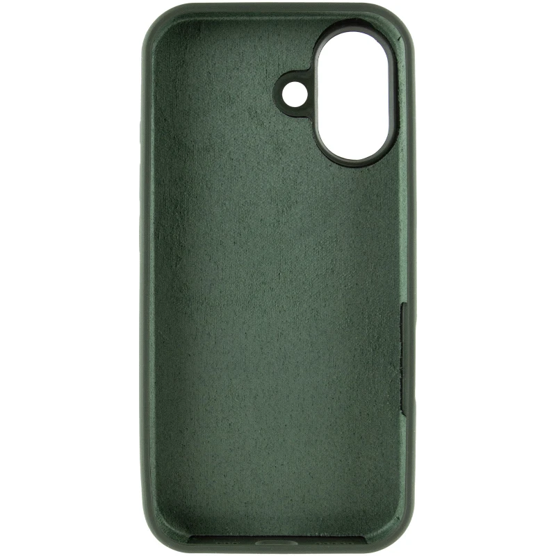 Чохол Silicone Case з закритим низом на Apple iPhone 16 – Зелений / Cyprus Green. Фото 5 з 9