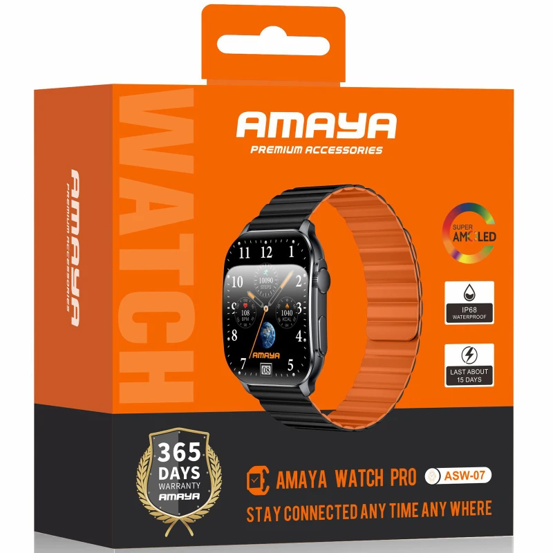 Смарт-годинник Amaya ASW-07 Smart sports watch (call version) – Black. Фото 2 з 2