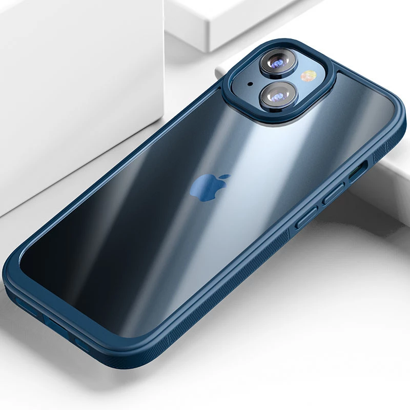 Силиконовый чехол с плотным ободком для Apple iPhone 15 (6.1") – Blue. Фото 3 из 4