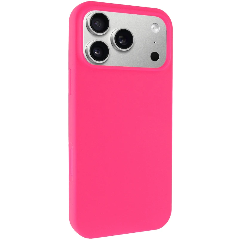 Чохол з закритим низом Silicone Case на Apple iPhone 17 Pro Max (6.9") – Рожевий / Barbie pink. Фото 3 з 7