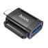 Перехідник Hoco UA31A OTG Lightning male to USB female – Black. Фото 2 з 6
