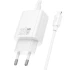 СЗУ Hoco N61 Gentle PD20W+QC3.0 (1USB-A/1C) + кабель Type-C to Lightning – White. Фото 3 из 6