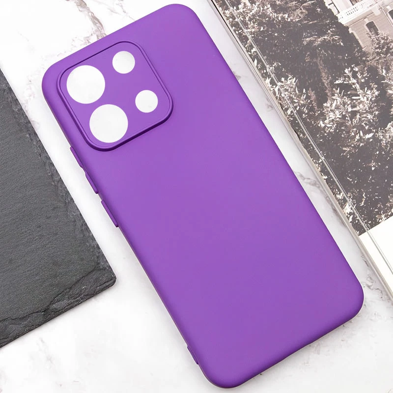 Чохол Silicone Case Lakshmi Plus з закритою камерою на Xiaomi Redmi Note 14S – Фіолетовий / Purple. Фото 4 з 4