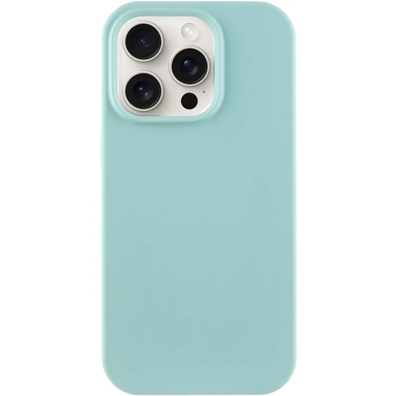 Чохол з закритим низом Silicone Case на Apple iPhone 15 Pro (6.1") – Бірюзовий / Beryl. Фото 1 з 6