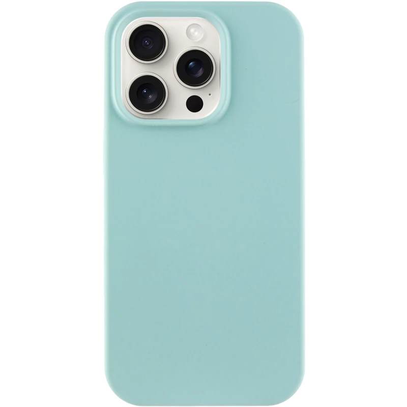 Чехол с закрытым низом Silicone Case для Apple iPhone 16 Pro Max – Бирюзовый / Beryl. Фото 1 из 6