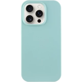 Чехол с закрытым низом Silicone Case для Apple iPhone 16 Pro Max — Бирюзовый / Beryl