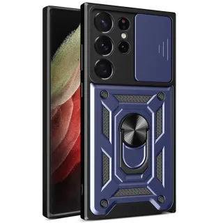 Ударопрочный чехол Ummi Camshield Serge Ring (in box) для Samsung Galaxy S26 Ultra — Синий / Navy