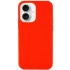 Чехол с закрытым низом Silicone Case для Apple iPhone 16 Plus – Красный / Red. Фото 2 из 5