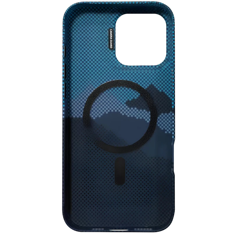 TPU чехол Pixel Craft with MagSafe для Apple iPhone 16 Pro Max – Mountain Blue. Фото 2 из 3