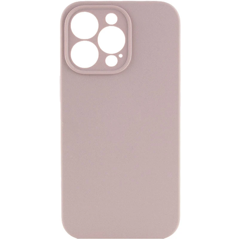 Чехол с защитой камеры Silicone Case для Apple iPhone 13 Pro Max (6.7") – Серый / Lavender. Фото 1 из 3