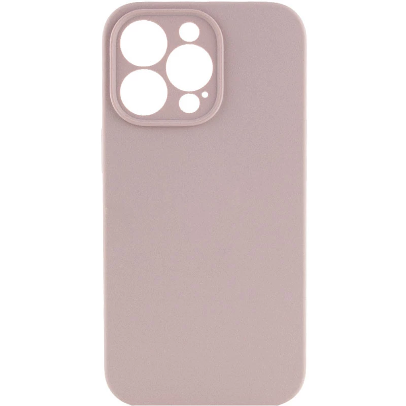 Чехол с закрытым низом Silicone Case для Apple iPhone 16 Pro – Серый / Lavender. Фото 2 из 7