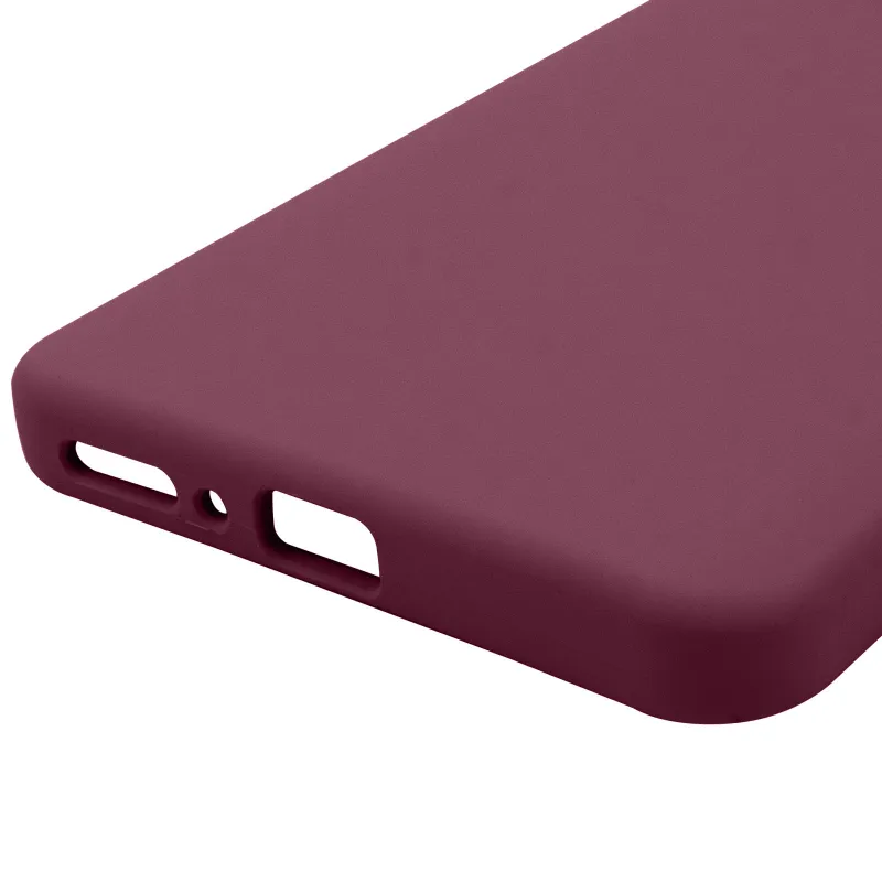 Чехол Silicone Case Lakshmi Premium з закритою камерою на Xiaomi Poco M7 pro 5G – Бордовый / Plum. Фото 6 из 6