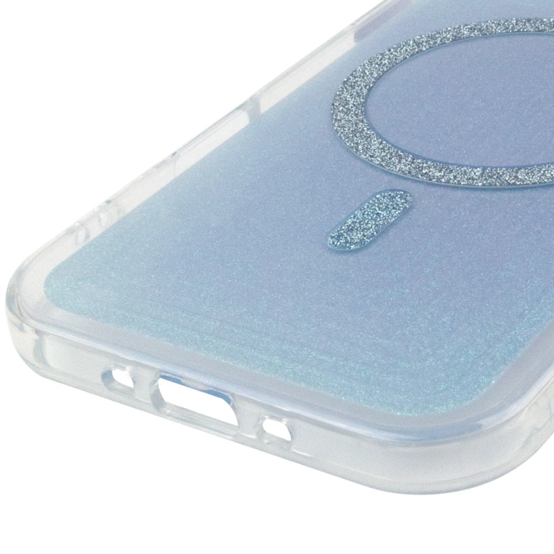 Чехол TPU+PC Jewel Sparkle with MagSafe для Apple iPhone 17 Air (6.5") – Aqua Blue. Фото 7 из 8