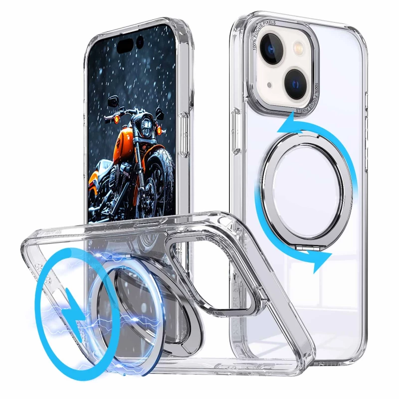 Чехол Empire with MagSafe and Ring для Apple iPhone 14 (6.1") – Clear. Фото 2 из 3