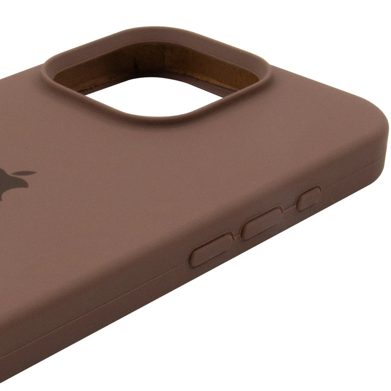 Чехол Silicone Case с закрытым низом для Apple iPhone 16 Pro Max – Коричневый / Brown. Фото 5 из 6