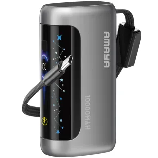 Портативное ЗУ Power Bank Amaya F040C PD22.5W with display and cable 10000 mAh фото 1 из 1