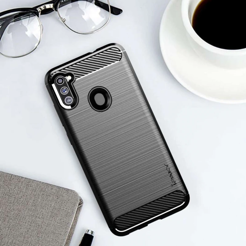 Силіконовий чохол iPaky Slim на Samsung Galaxy A11 – Чорний. Фото 4 з 4