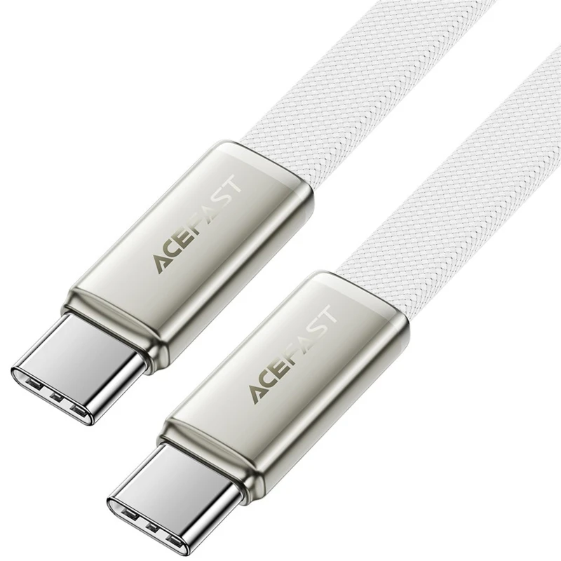 Дата кабель Acefast C24-03 Type-C to Type-C 60W (1.2m) – White. Фото 4 з 5