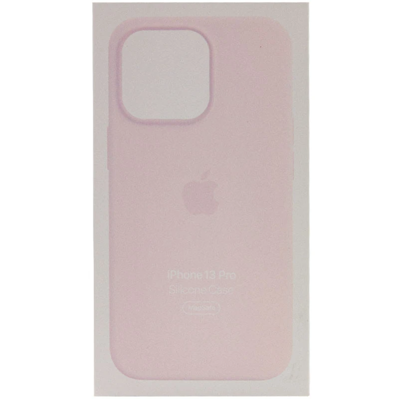 Чохол Silicone case (AAA) with Magsafe and Animation для Apple iPhone 13 Pro (6.1") – Рожевий / Chalk Pink. Фото 5 з 7