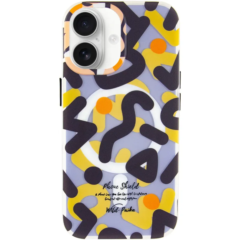 TPU чехол Pastel Chaos with MagSafe для Apple iPhone 17 (6.3") – Black. Фото 4 из 7