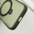 Кольоровий TPU+PC з металевими кнопками, кільцем та MagSafe на Apple iPhone 16 – Green. Фото 7 з 8