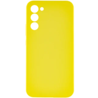 Чехол Silicone Case Lakshmi Premium з закритою камерою на Samsung Galaxy S24 Ultra — Желтый / Yellow