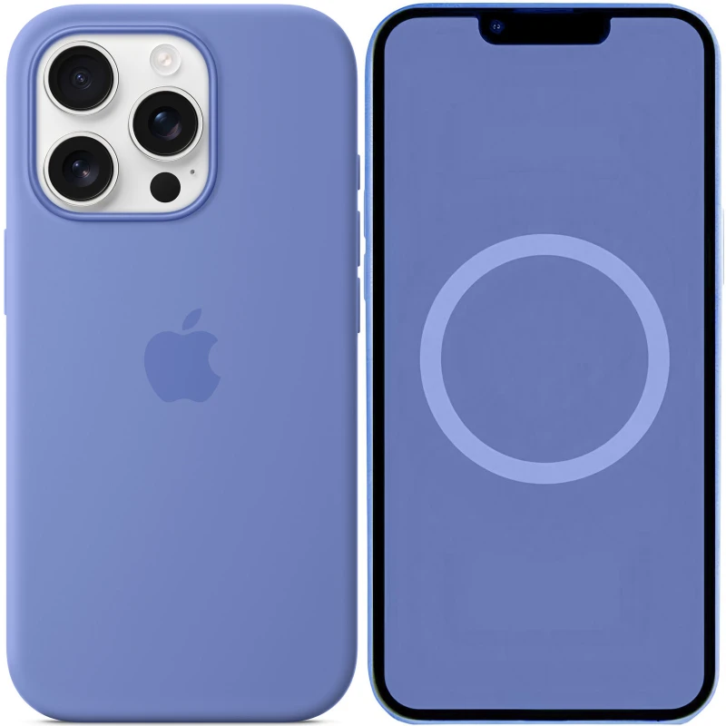 Силіконовий чохол ААА with Magsafe connection для Apple iPhone 16 Pro Max – Periwinkle. Фото 3 з 4