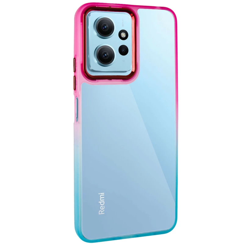 Силіконовий чохол фреш на Xiaomi Redmi Note 12 4G – Бірюзовий / Рожевий. Фото 2 Силіконовий чохол фреш на Xiaomi Redmi Note 12 4G – Бірюзовий / Рожевий. Фото 2 з 9