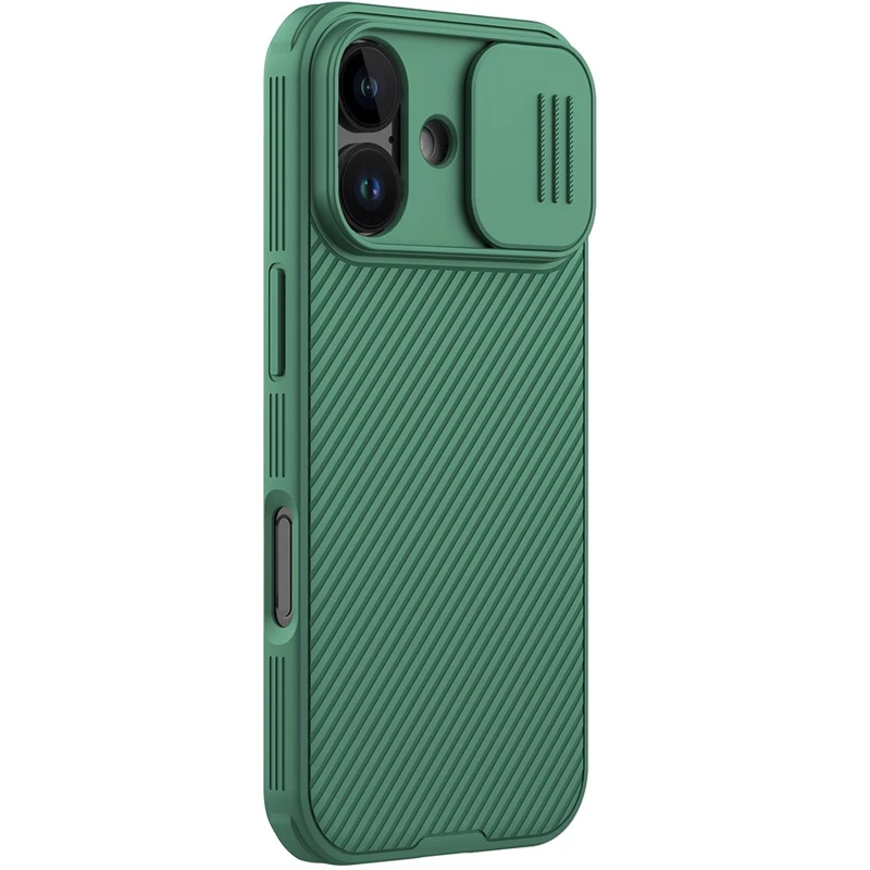 Карбована накладка Nillkin Pro зі шторкою для камери на Apple iPhone 17 (6.3") – Deep Green. Фото 1 з 4