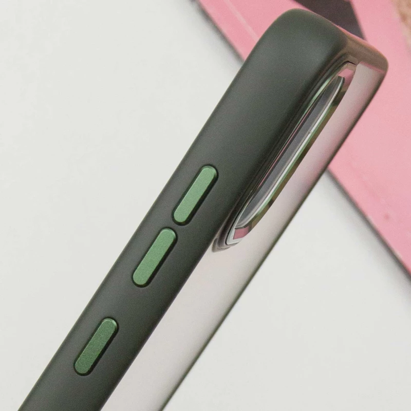 Захистний чохол TPU+PC матовий на Samsung Galaxy A05 – Dark Green. Фото 10 з 11