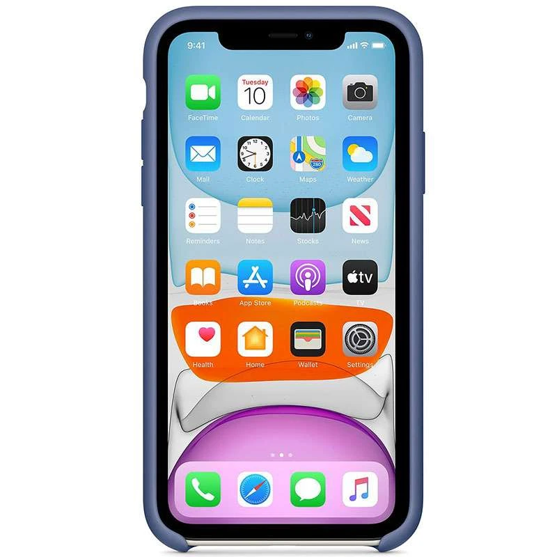 Чехол Silicone Case Premium для Apple iPhone 11 Pro Max (6.5") – Синий / Linen Blue. Фото 3 из 3