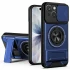 Ударостійкий чохол Camshield StandRing case для Apple iPhone 13 (6.1") – Blue. Фото 1 з 2