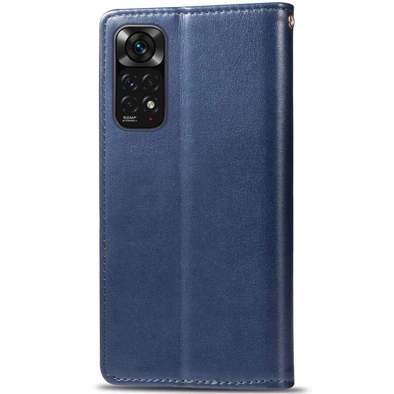 Чехол-книжка GETMAN Gallant  для Xiaomi Redmi Note 11 (Global) / Note 11S – Синий. Фото 5 из 5