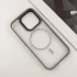 TPU+PC чохол Blueo Skin Friendly Frosted with MagSafe для Apple iPhone 15 Pro (6.1") – Сірий / Grey. Фото 4 з 7