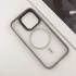 TPU+PC чохол Blueo Skin Friendly Frosted with MagSafe для Apple iPhone 16 Pro Max – Сірий. Фото 6 з 13