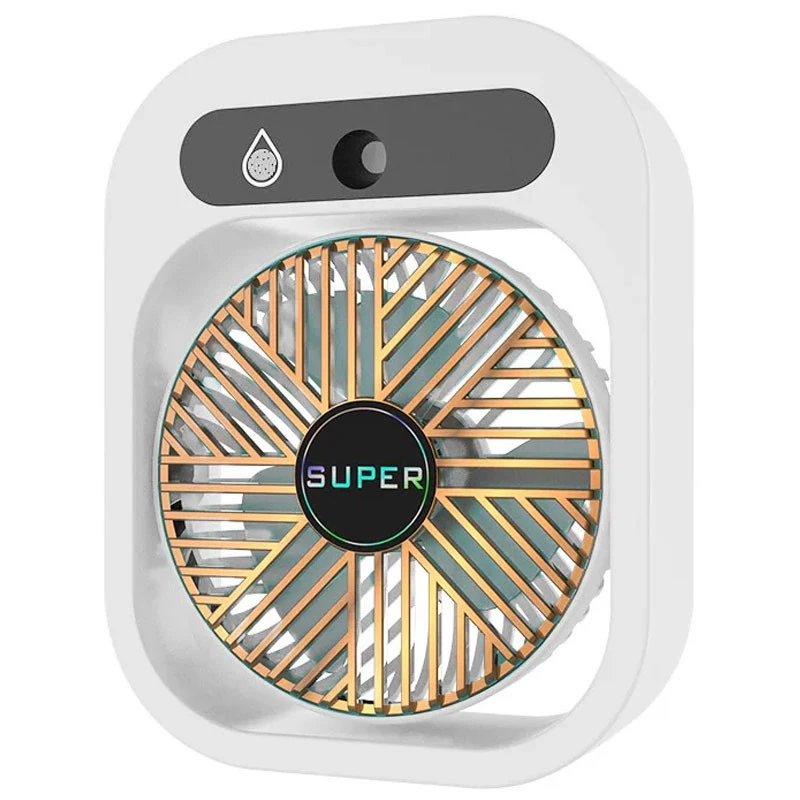 Настільний вентилятор Q8 з водяним охолодженням 1200 mAh – White. Фото 1 з 4