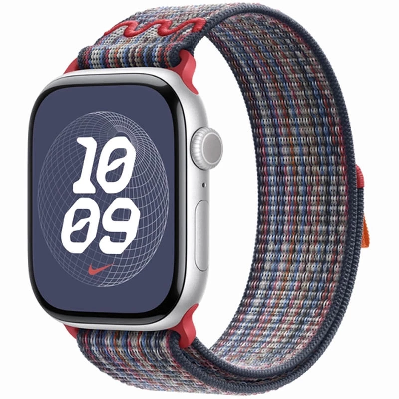 Ремінець Nike Sport Loop для Apple Watch 42/44/45/46/49mm – Blue / Red. Фото 2 з 3