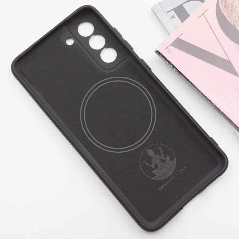Чохол Silicone Cover Lakshmi Full Camera (AA) with Magnetic Fit для Samsung Galaxy S21 FE – Чорний / Black. Фото 3 з 4