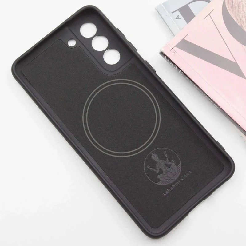 Силіконовий чохол Lakshmi MagFit з захистом камери для Samsung Galaxy S21 FE – Чорний / Black. Фото 3 з 4