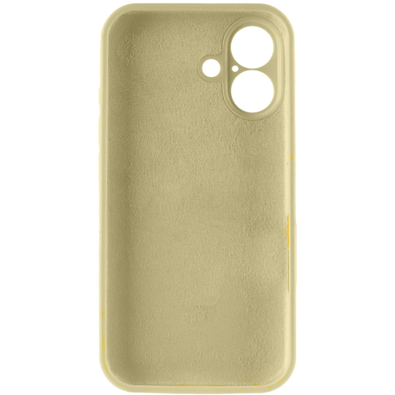 Чехол Silk Full Camera Protective (AA) NO LOGO для Apple iPhone 16 – Желтый / Mellow Yellow. Фото 6 из 8