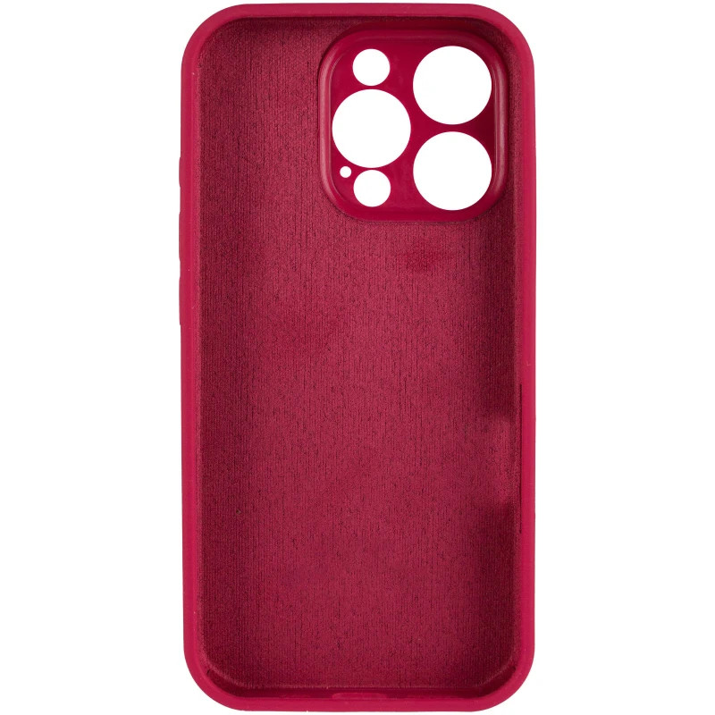 Чохол Silicone Case з захистом камери на Apple iPhone 15 Pro Max (6.7") – Червоний / Rose Red. Фото 6 з 9