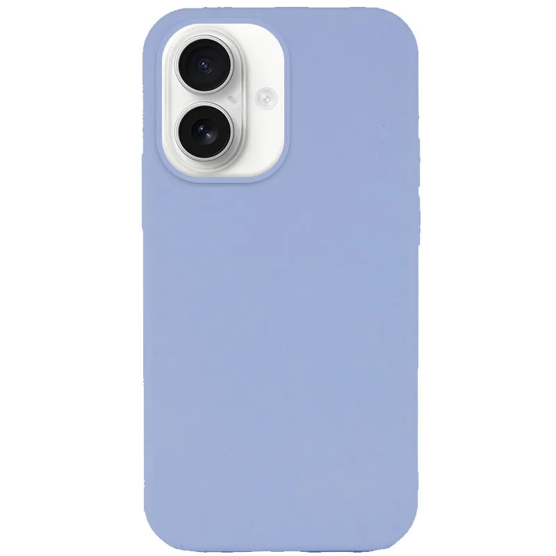 Чохол Silk Full Protective (AA) NO LOGO для Apple iPhone 16 Plus – Блакитний / Lilac Blue. Фото 1 з 7