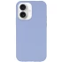 Чехол с закрытым низом Silicone Case для Apple iPhone 16 Plus – Голубой / Lilac Blue. Фото 1 из 7