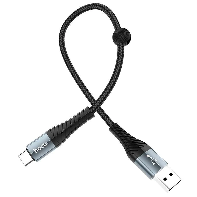 Дата кабель Hoco X38 Cool Type-C (0.25m) – Чорний. Фото 2 з 5