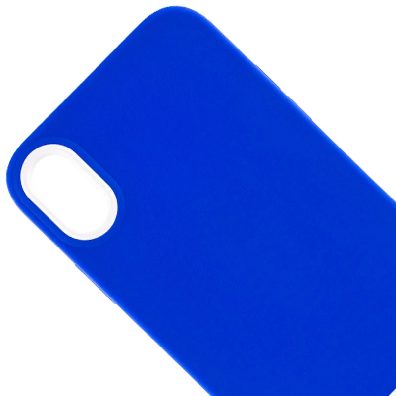 Двоколірний чохол Bichromatic на Apple iPhone X (5.8") – Navy Blue / White. Фото 2 з 5